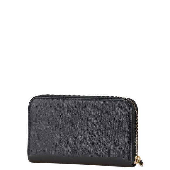 Prada leather black long Wallet - Picture 1 of 8
